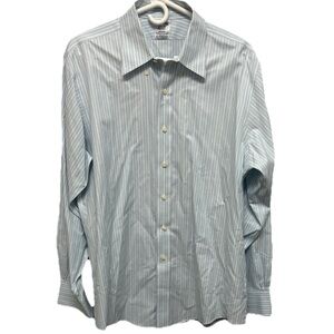 Brooks Brothers Mens Pin Striped Button Down Shirt Size 16.5-36 REGENT- NON IRON